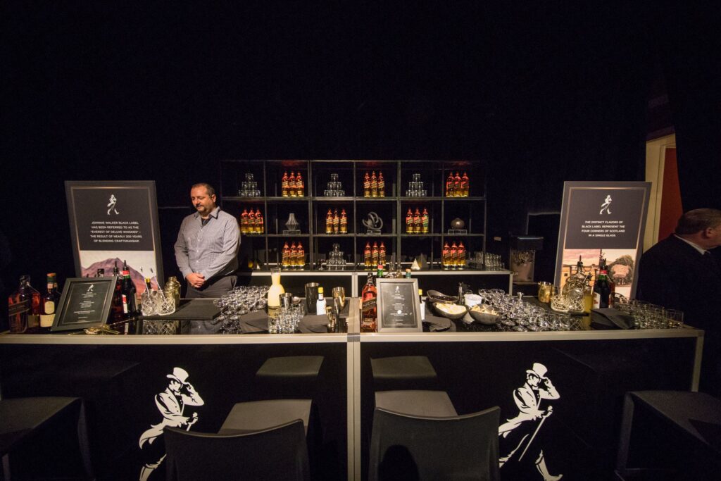 Bartenders at the Diageo F18 kickoff bar