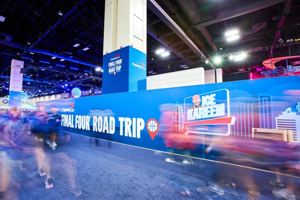 Capital One Final Four Road Trip wall in San Antonio