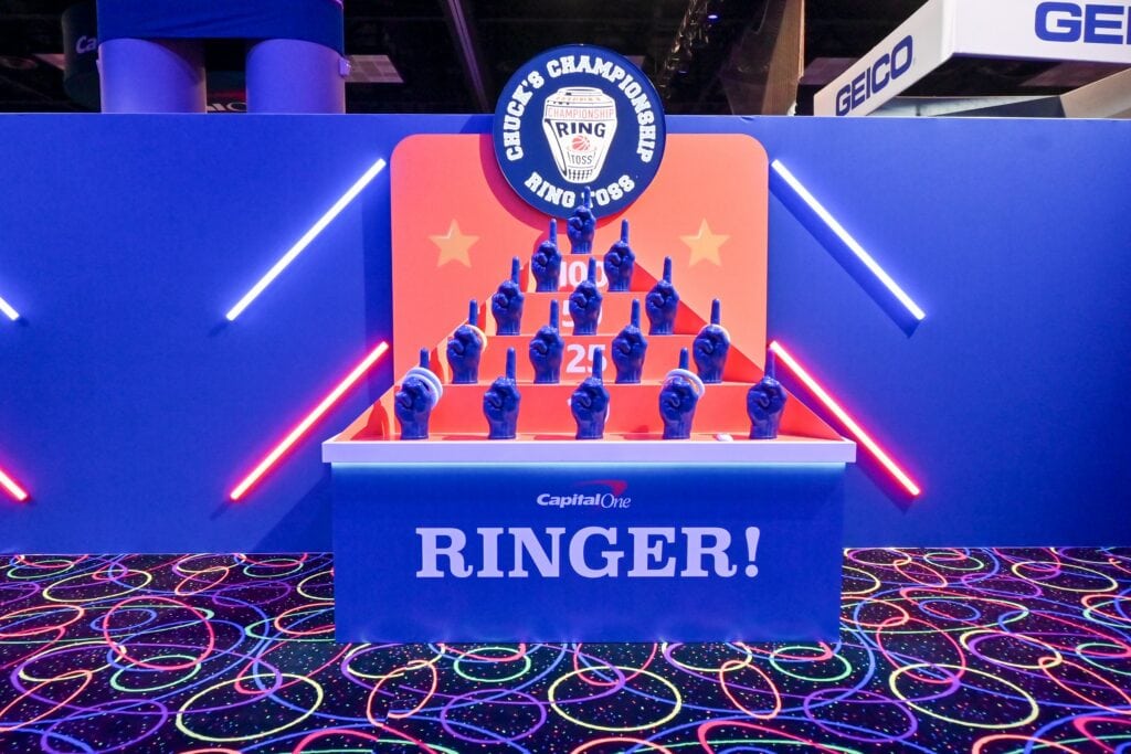 Ringer! game booth at Capital One Fan Jam, Indianapolis