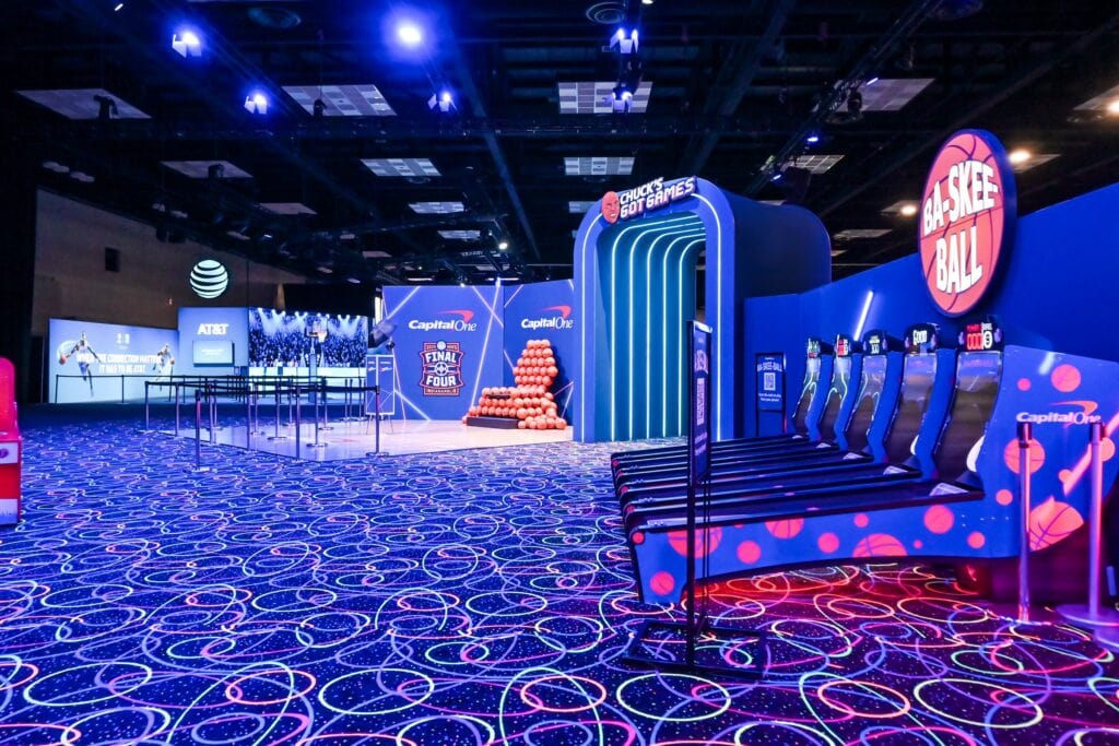 Capital One Fan Jam games floor, Indianapolis