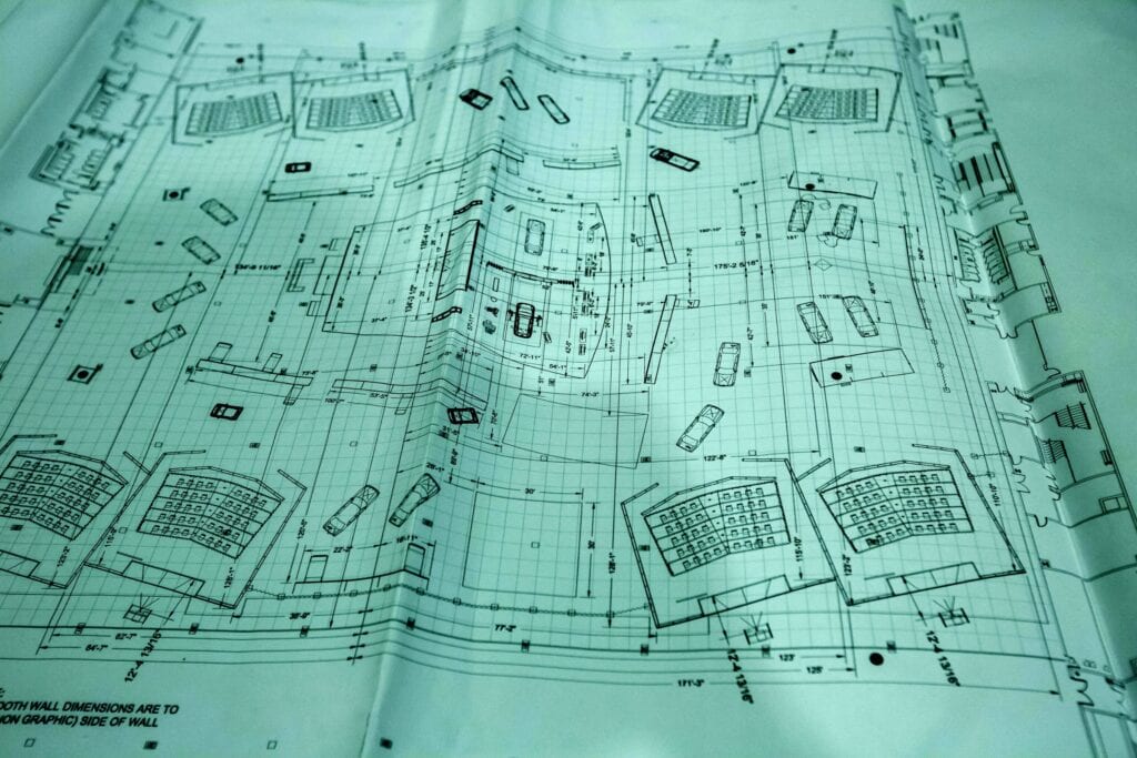 Floor plan for a private show