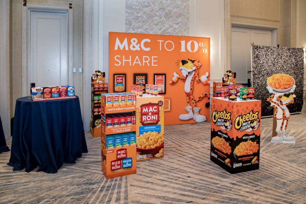 M&C to 10% share showcase with Cheetos Mac & Cheese