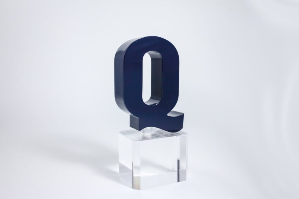 Custom Quaker Q award trophy built by Cadence